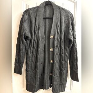 Women’s Button Up Grandpa Cardigan - M